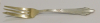 1 Kuchengabel WMF 900 Fächermuster versilbert 90 vergoldet 14,6cm #e