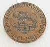 Große Medaille 800 Jahre Stadtrechte Kelheim 1981 Otto Herzog von Bayern 5cm