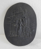 Buderus Eisenguß Relief Kunstguss Welt der Arbeit 1950 Moshage 14,5x10,8cm