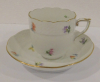 Mokkatasse Espressotasse mit Untertasse Herend 709 MF Mille Fleurs Streublümchen #c
