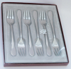 6 Kuchengabeln WMF Mittenwald cromargan 15,7cm #b