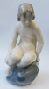 Porzellanfigur Meerjungfrau Akt auf Fels Royal Copenhagen 4027 Adda Bonfils 14cm
