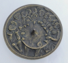Bronze Leuchter Relief Abendmahl Egino Weinert Ø13,7cm