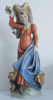 Holzfigur Moriskentänzer Tanzjungfer mit Ring + Affe wohl Ohmayer 18cm