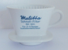 Melitta Schnell-Filter Nr. 101 2-4 Tassen Deutsches Reichs Patent 4-Loch oval