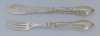 2tlg Jugendstil Fischbesteck Art Krupp Berndorf Austria versilbert Gabel Messer