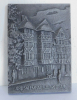 Buderus Eisenguß Relief Kunstguss Wetzlar Jerusalemhaus 11,6x8,3cm