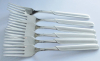 WMF Onda versilbert 90 teilmattiert 6 Gabeln 19,8cm
