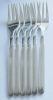 WMF Onda versilbert 90 teilmattiert 6 Kuchengabeln 15,6cm