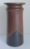 Studiokeramik Vase Zwissler Schweizer Heimatwerk braun-rot/schwarz 20,5cm