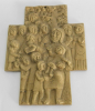 Bronze Messing Kreuz Jesus der Kinderfreund Egino Weinert ? 10,3x7,7cm