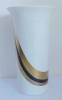 Vase Rosenthal Arundo Dekor gold-schwarz handgemalt H. Drexler 3780/18 18,5cm