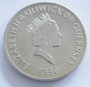 Five Pounds 5 Pfund Guernsey Elizabeth II. 1996 Ø3,8cm