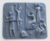 Buderus Eisenguß Relief Kunstguss Die fünf Musen A Woelfle-Fabricius 27x22,5cm