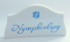 Porzellanaufsteller Nymphenburg Werbung Deko 8,7x4,9cm #a