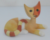 Kleine Katze Amica Goebel Rosina Wachtmeister liegend 8cm