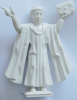 Große Porzellanfigur Mönch München Hutschenreuther Entwurf Uwe Netzsch 24cm