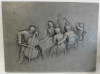 Buderus Eisenguß Relief Kunstguss Cellospieler Zuhörer Moshage MH 36,5x27cm