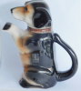 Alte Scherzkanne Figurenkanne Hund Dackel original Cortendorf 77010-21