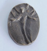 Miniatur Bronze Plakette Schutzengel Der kleine Engel für unterwegs 2,5x1,9cm