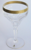 Edles Weinglas Oertel Lady Hamilton breiter Goldrand mit Muster 17,3cm