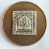 Bronze Medaille Frankfurt Briefmarken Ausstellung Fraba 1968 Ø5cm