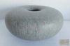 Design Keramik Vase Karin Scholz-Schäfer 1978 grün-grau-rötlich Ø17,5 H8,5cm