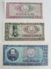 3 Banknoten Rumänien: 10 Lei - 25 Lei - 100 Lei 1966