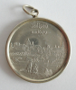 Alte Medaille Anhänger Alzey Truchsessen Wernher II. Ø3cm