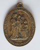 Bronze Medaille Pilgermedaille Bruderschaft Congregatio Mariana / S. Aloysi