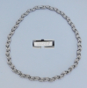 Amadéa Edelstahl Kette Gliederkette mit Muster 42,5cm