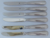 6 Obstmesser WMF Augsburger Faden cromargan Dessertmesser o.ä. 17,5cm