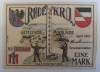 Altes Notgeld 1 Mark Gemeinde Brunde Rodekro 1920