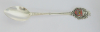 Andenken Löffel Königstein im Taunus Silber 800 Emaille Wappen 11,6cm 11,6g