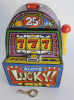 Spardose Jackpot Goebel Artis Orbis Design Burton Morris Spielautomat Schlüssel
