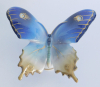 Porzellanfigur bunter Schmetterling Aelteste Volkstedter 9x7,5cm #b