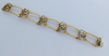 Vintage Armband Amerik Teka Klotz Pforzheim organisches Design 19cm