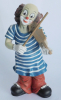 Original Gilde Figur Clown mit Geige 14,5cm