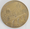 Alte Bronze Medaille Wiesbaden 100 Jahre Nerobergbahn 1988 Andenken Ø4cm