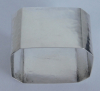 Art Deco Serviettenring Hammerschlag Silber 800 23,6g Otto Wolter eckig 4,8x3,4