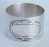 Großer Serviettenring Silber 800 23,1g Köberlin floral frei für Gravur Ø4,2cm