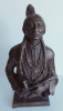 Detaillierte Bronze Skulptur Büste Häuptling Sitting Bull Native American 21cm