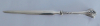 Jugendstil Art Deco Brieföffner Silber 925 Topazio Portugal 17,2cm 18,17g