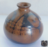 Kleine Studiokeramik Vase braun Entwurf ? 7cm