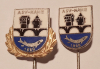 2 x alte seltene Nadel Pin ASV Nahe Angelsportverein
