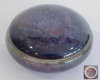 Kleine Studiokeramik Deckeldose violett-marmoriert Entwurf ? Ø5,5cm