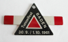 Plakette Andenken Tunnelfest Baden 1961 Schweiz Eisenbahn