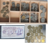 Sammlung 78,95 CFR Schweiz Franken + Rappen Münzen + 1 Schein